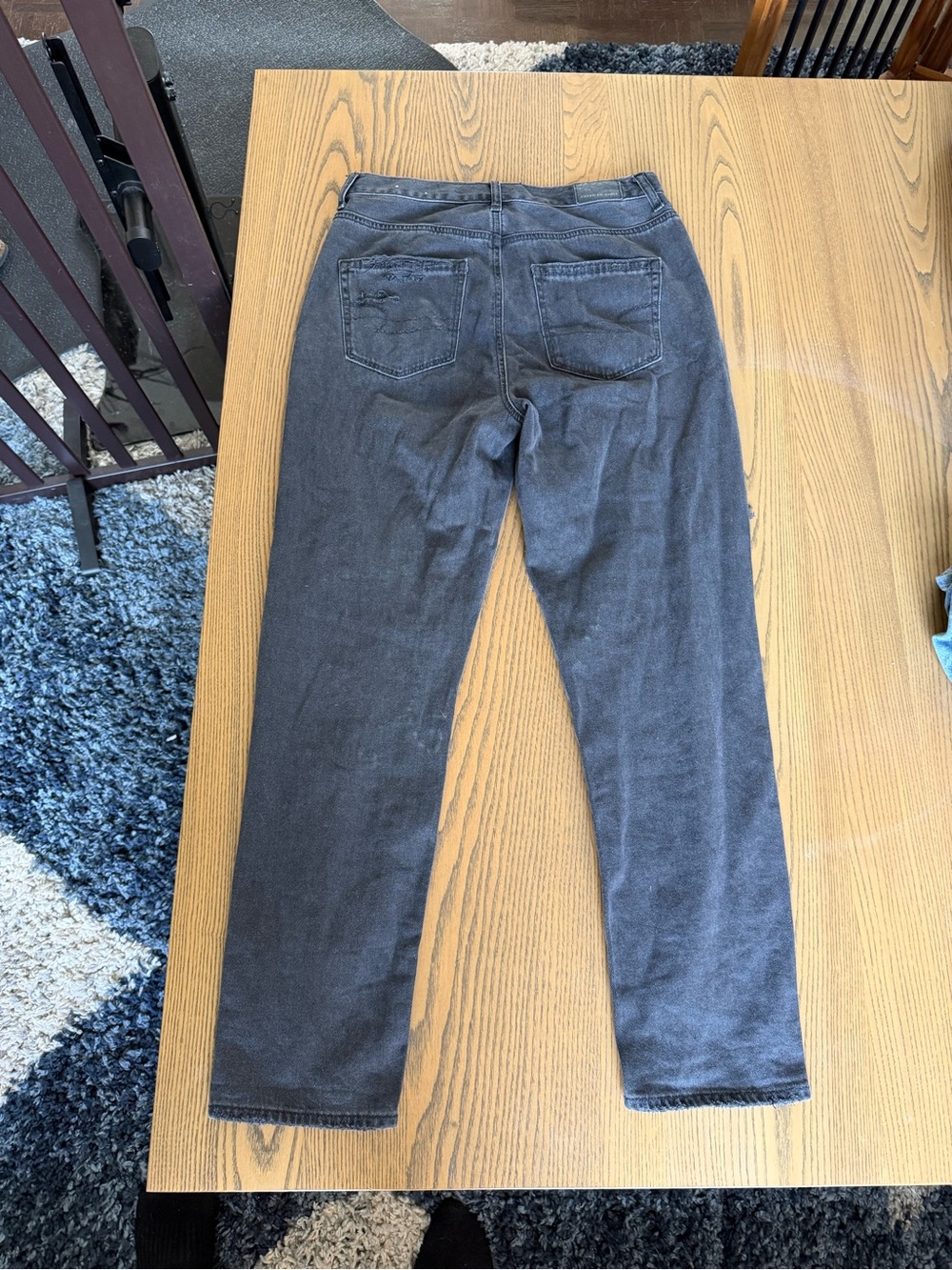 American Eagle Outfitters Women's Straight Leg Jeans - Black